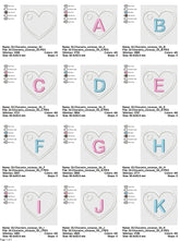 Sweetheart Keychain Alphabet Embroidery Set
